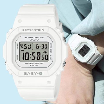 CASIO 卡西歐 BABY-G 輕薄 經典方形 電子錶 BGD-565U-7