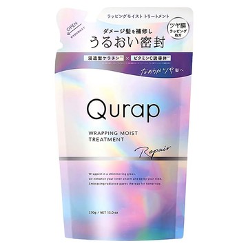 Qurap 氨基酸保濕修護潤髮乳補充包 水果花香 370ml 深層滋養  370g  1個