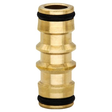 小麥購物 銅製雙通奶嘴接頭 L500  1.6 x 4.5cm  1個