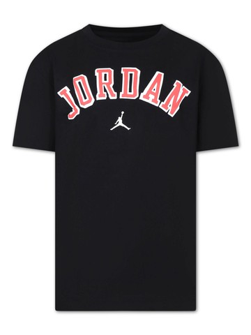 Jordan Kids - Jordan Flight logo-print T-shirt - kids - Recycled Polyester - 15 yrs - Black