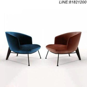 免運 公司貨 開發票 質量超讚 北歐輕奢單人沙發椅家用現代簡約設計師樣板房售樓處休閑藝術椅 設計師款 沙發椅 休閒椅 展示椅