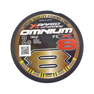 XBRAID UPGRADE OMNIUM X8 150M 8股 PE線 彩色線 布線 母線 釣線  藍色 + 橘色 + 綠色 + 紫粉 + 粉色  1個
