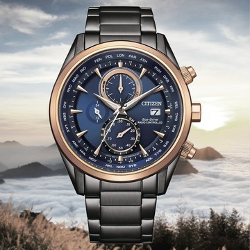 CITIZEN 星辰 GENTS 光動能 電波對時 計時男錶 AT8269-81L