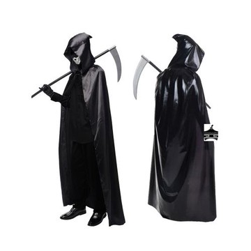 萬圣節服裝成人兒童cos死神吸血鬼衣服巫師袍服飾男女黑披風斗篷