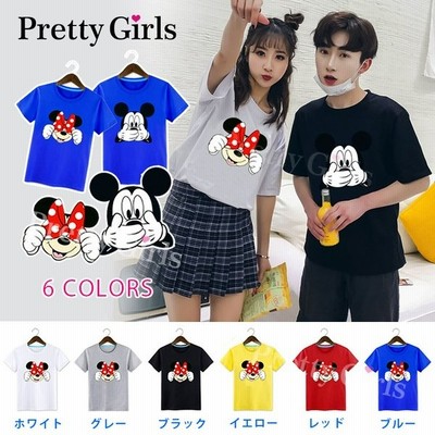 ディズニー Tシャツ ミッキー Tシャツ 春夏 レディース Tシャツ ペアルック カップル ｔシャツ ペア Tシャツ 半袖 カットソー メンズ 通販 Lineポイント最大get Lineショッピング