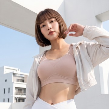 【伊柔2件88折】透氣無鋼圈防走光輕運動M-3XL內衣 W013-31 粉