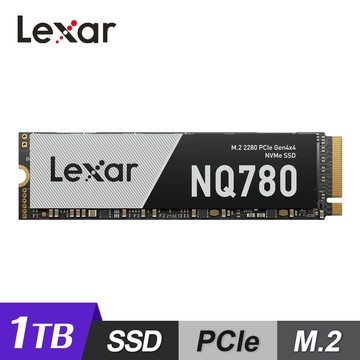 【Lexar 雷克沙】NQ780 M.2 2280 PCIe Gen4x4 NVMe 1TB 固態硬碟