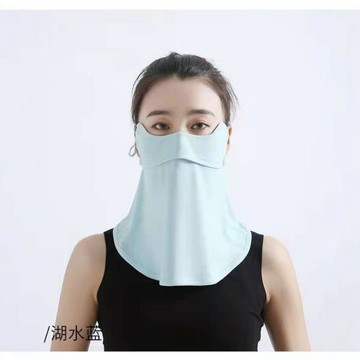 夏季防紫外線遮陽騎行面罩全臉護眼角長款面罩口罩防曬護頸面罩
