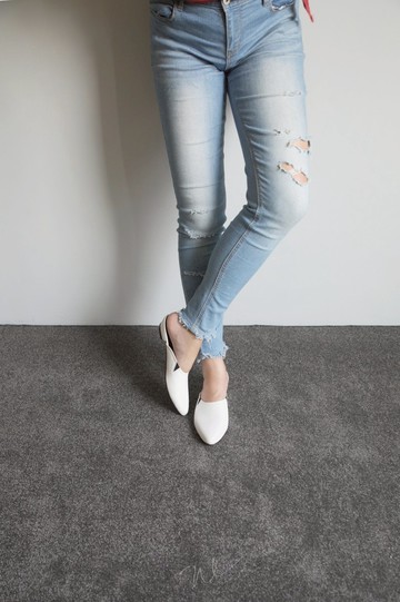 Mules 穆勒 (純粹白) White 極致皮革 | WL