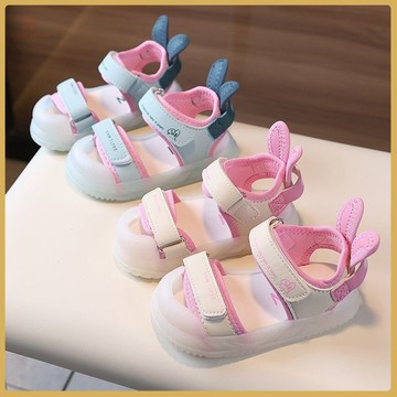 🧸百搭童鞋🧸2025新夏季兒童包頭涼鞋魔術貼女童公主涼鞋小女孩寶寶時尚沙灘鞋 GIDP