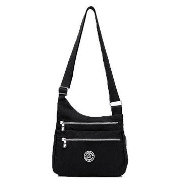 【KISSDIAMOND】防潑水時尚潮流萬用包-1308(手提/肩背/斜背/大容量/黑色)