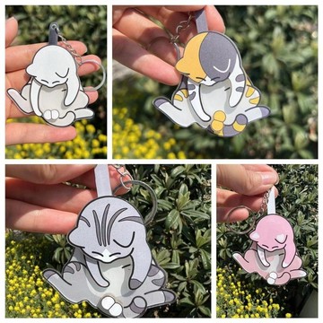 【小悅居】搗蛋貓掛件、亞克力鑰匙圈、旋轉搞怪、揹包掛飾、創意小物、可愛同款、交換禮物