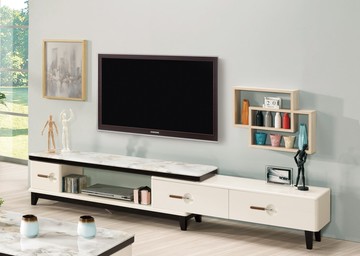 【歐風別館】嘉美拉5尺原石伸縮長櫃【基隆至台中免運費】