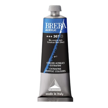 MaIMeRI 美利 BRERA 超細緻壓克力顏料 M0806367 S1 367 CERULEAN BLUE HUE 蔚藍  1色  60ml