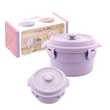 安妮兔 鑄鐵造型便當雙入組A(鑄鐵陶瓷二代)UP-D14