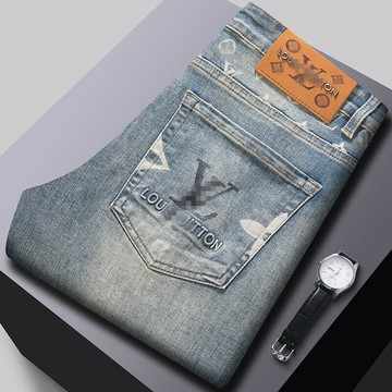 廣州新塘牛仔褲男 潮流小直筒修身彈力休閑男裝長褲子1:1高端歐貨鑫弘-衣錦男裝