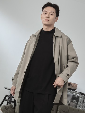 【絕版出清】中長版防風大衣