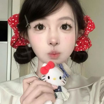 🥇隔日達出💎元氣甜美紅色波點蝴蝶結對夾可愛日系髮夾雙馬尾丸子頭髮飾蘿莉