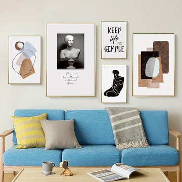 維納斯　藝術系列　裝飾掛畫　台灣製造 - C款－白框-50*70cm