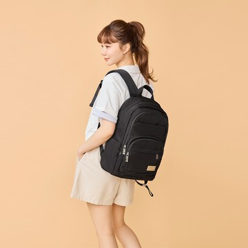 J II 後背包-莫凡多隔層防潑水後背包-黑色-6006-1