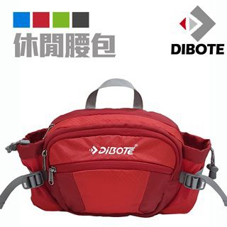 DIBOTE 透氣 休閒腰包/背包 (紅)