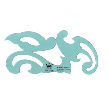 【徠福】美術定規 70x149x0.8mm / 片 TP-76A