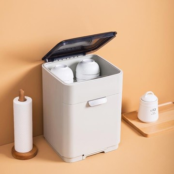 碗筷收納盒裝放碗箱瀝水廚房用品家用大全置物碗碟帶蓋收納架碗櫃 【林之舍】