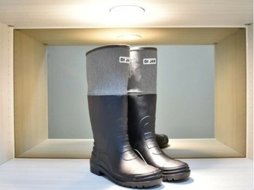 【DI JAN】 D3系列(無束口版) 登山雨鞋 雨靴(灰色)