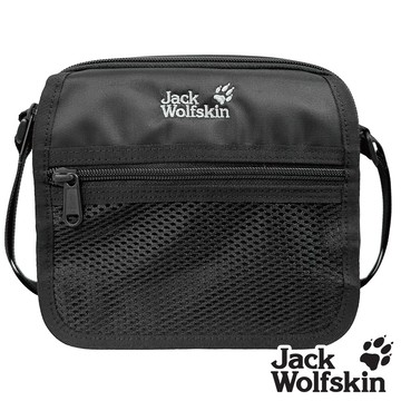 【Jack wolfskin 飛狼】休閒側背包 旅遊斜背包『黑』