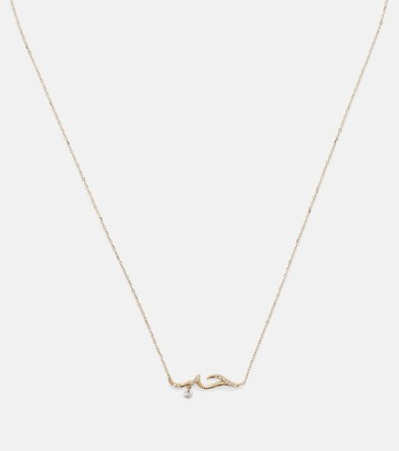 Persée Love 18kt gold necklace with diamonds