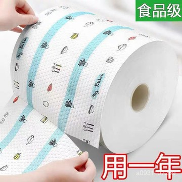 🔥臺灣熱賣 優選好物🔥台灣出貨 懶人抹佈廚房紙巾一次性洗碗佈去油汙百潔佈吸油吸水擦手紙濕巾紙