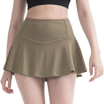 假兩件運動短裙女薄速干透氣防走光健身瑜伽半身裙褲裙女【倪醬小鋪】