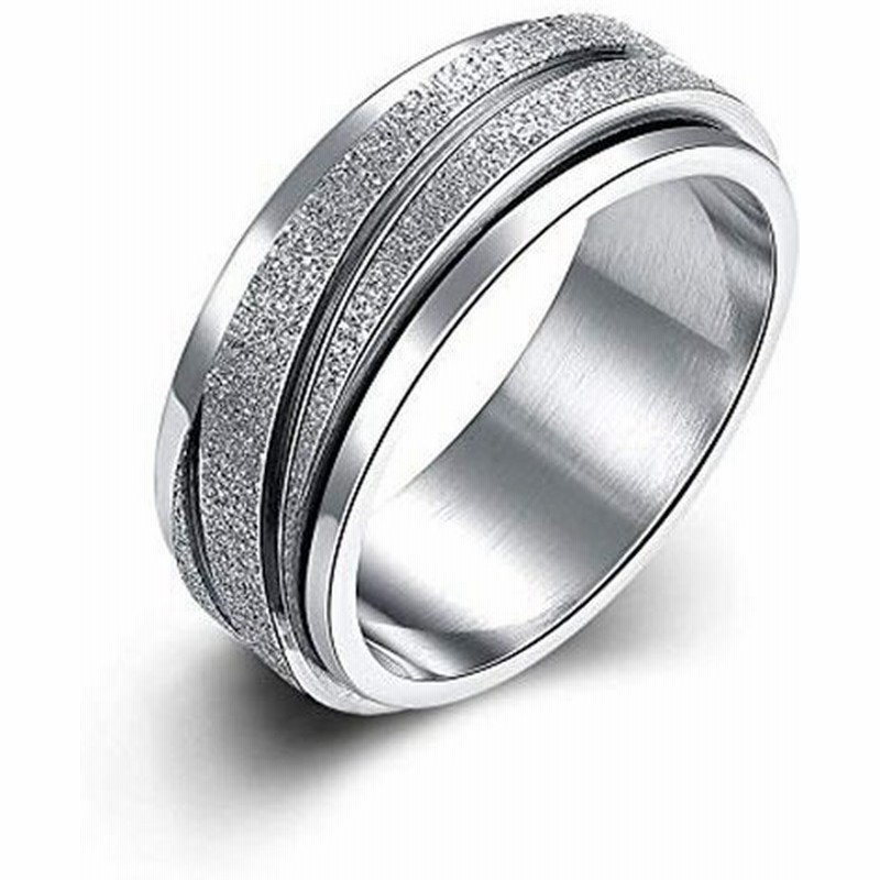 Rockyu ジュエリー 人気 ブランド リング メンズ シルバー指輪 チタン シンプル 回転 アレルギー対応 通販 Lineポイント最大0 5 Get Lineショッピング