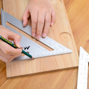 木工多功能三角尺 鋁合金直角尺萬用45度90度高精度寬座角尺加厚