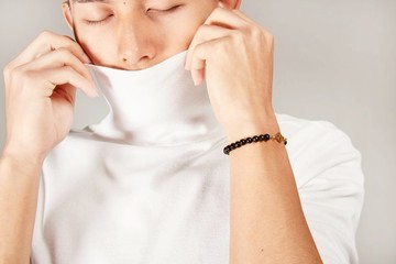 JUelry logo 6mm stone bracelet - JUelry logo 6mm 串珠手環