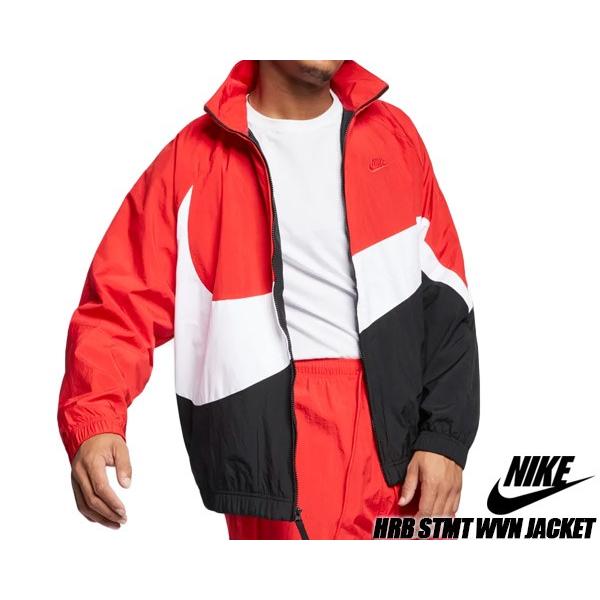 ナイキ ビッグスウォッシュ ジャケット NIKE NSW BIG SHOOSH WOVEN JACKET red/whitet-black  ar3133-657 アウター ウーブン ナイロン ジャケット レッド | LINEショッピング