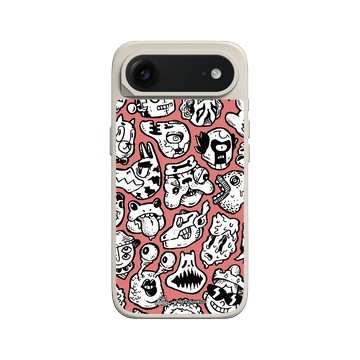 iPhone Air SolidX 貝殼灰 - Ted Leonid Melendres - Puzzle Heads Red 紅謎