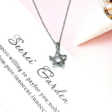 正Pt950五角星光芒正星星鉑金項鍊 附精美包裝組合 鉑金重0.91錢