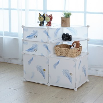 【H&R安室家】清爽柔和系多用途收納櫃 衣櫃 HPF01