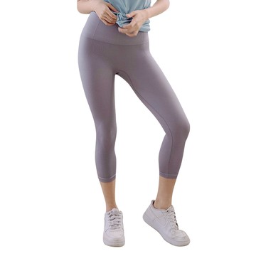 CHEAUCHI 巧奇 智能呼吸褲 7分褲 運動瑜珈褲 尼龍92% 彈性纖維8%  F  銀河灰