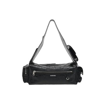 BALENCIAGA 702167 SUPER BUSY 系列經典多口袋機車胸包肩背包 / 小號