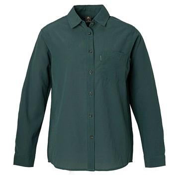 ├登山樂┤日本Mont-bell Wic Breeze L/S Shirt T 女款長袖襯衫 藍綠 # 1114920BGN