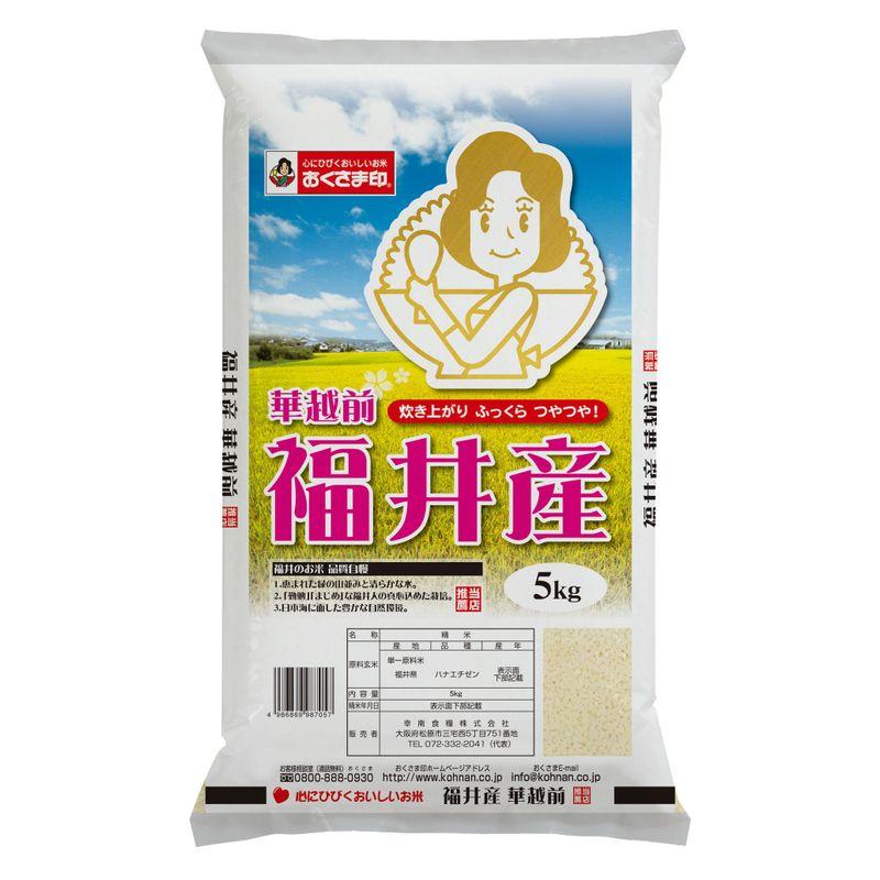 精米 福井県 白米 華越前 5kg 令和4年産