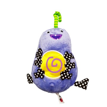 美國 Sassy小怪獸搖鈴安撫玩偶 - 紫色 咬牙邦比