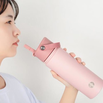富光吸管保溫杯大人孕婦不銹鋼少女兒童小學生便攜水杯大容量杯子