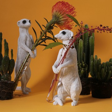 haoshi良事設計｜狐獴花器 - 守護愛情 坐姿 02