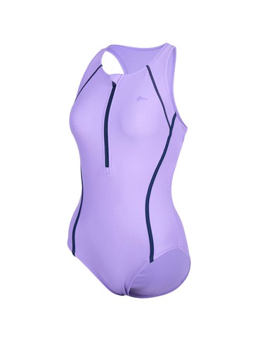 Women's Banding Y-Back One-Piece Swimsuit [Purple] (RN-LS2F504-PP)