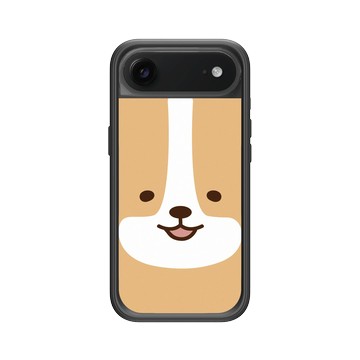 iPhone Air Mod NX -邊框背蓋組合 (相機按鈕) 黑 - 柴語錄 Shiba Says - 阿吉大臉(直)