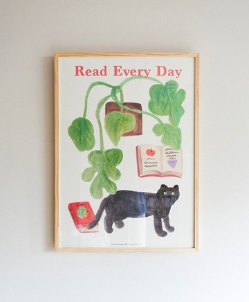 韓國插畫品牌 little room - 每日閱讀 A3 尺寸海報