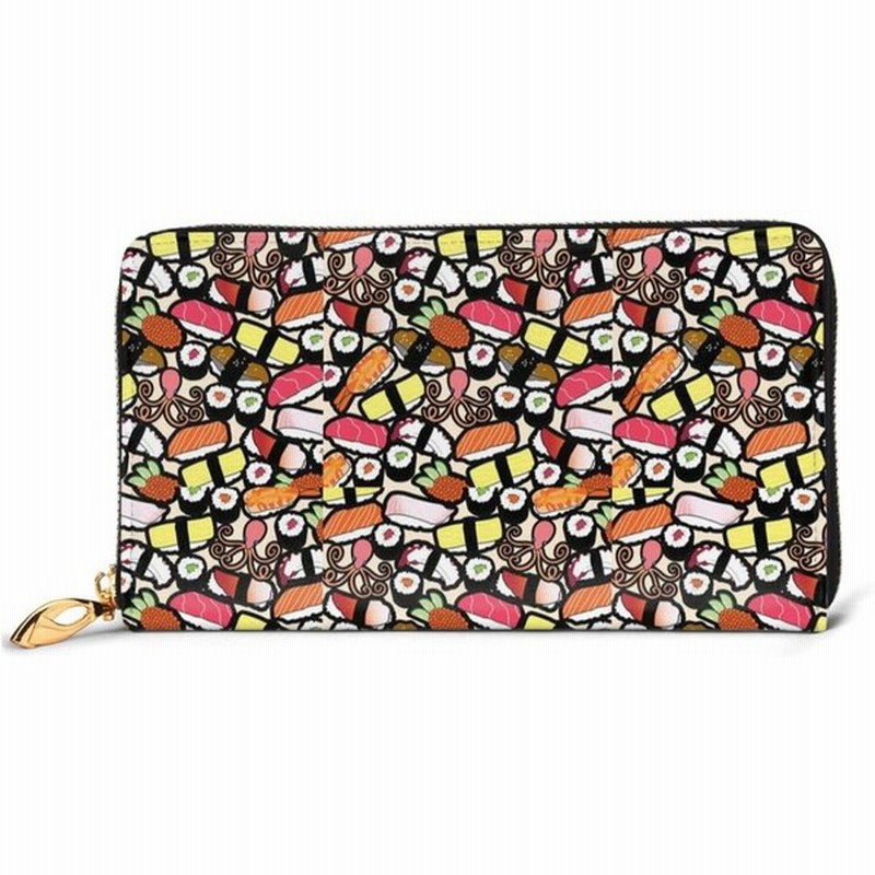 財布 革財布 アニメ 可愛い 寿司 すし柄 長財布 小銭入れ カードケース ウォレット ジッパーウォレット 収納袋 カード収納 金入れ 紙幣収納 ラウ 通販 Lineポイント最大0 5 Get Lineショッピング